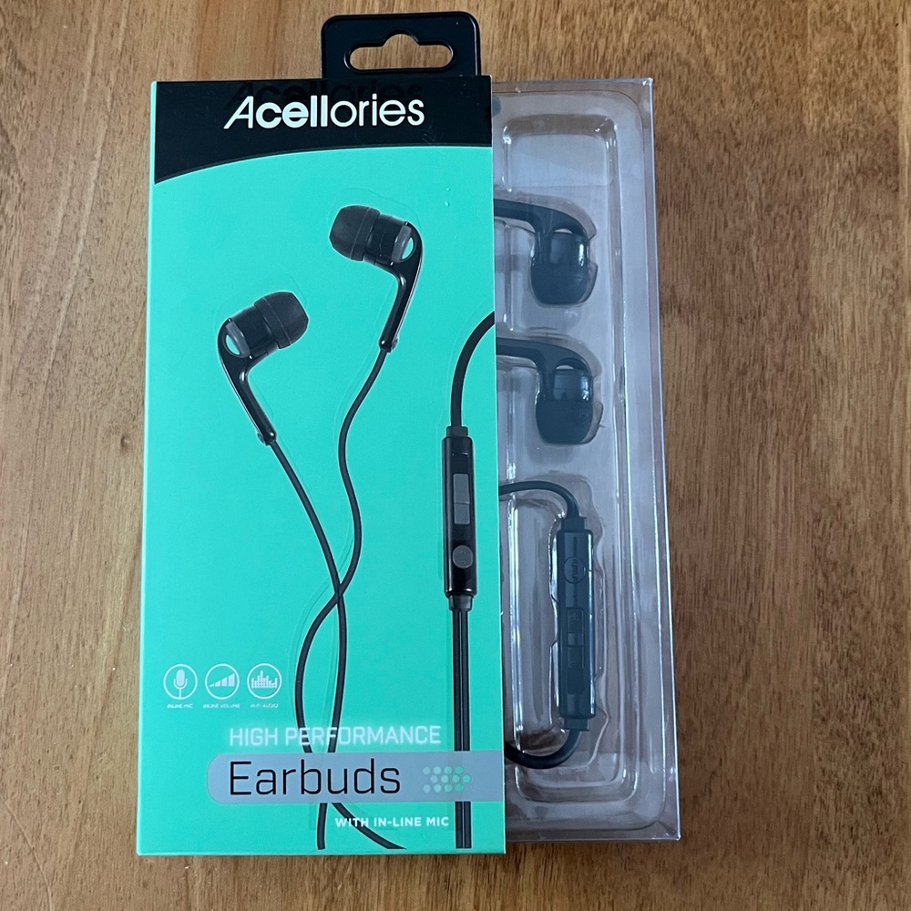 Acellories High Performance Earbuds - Black